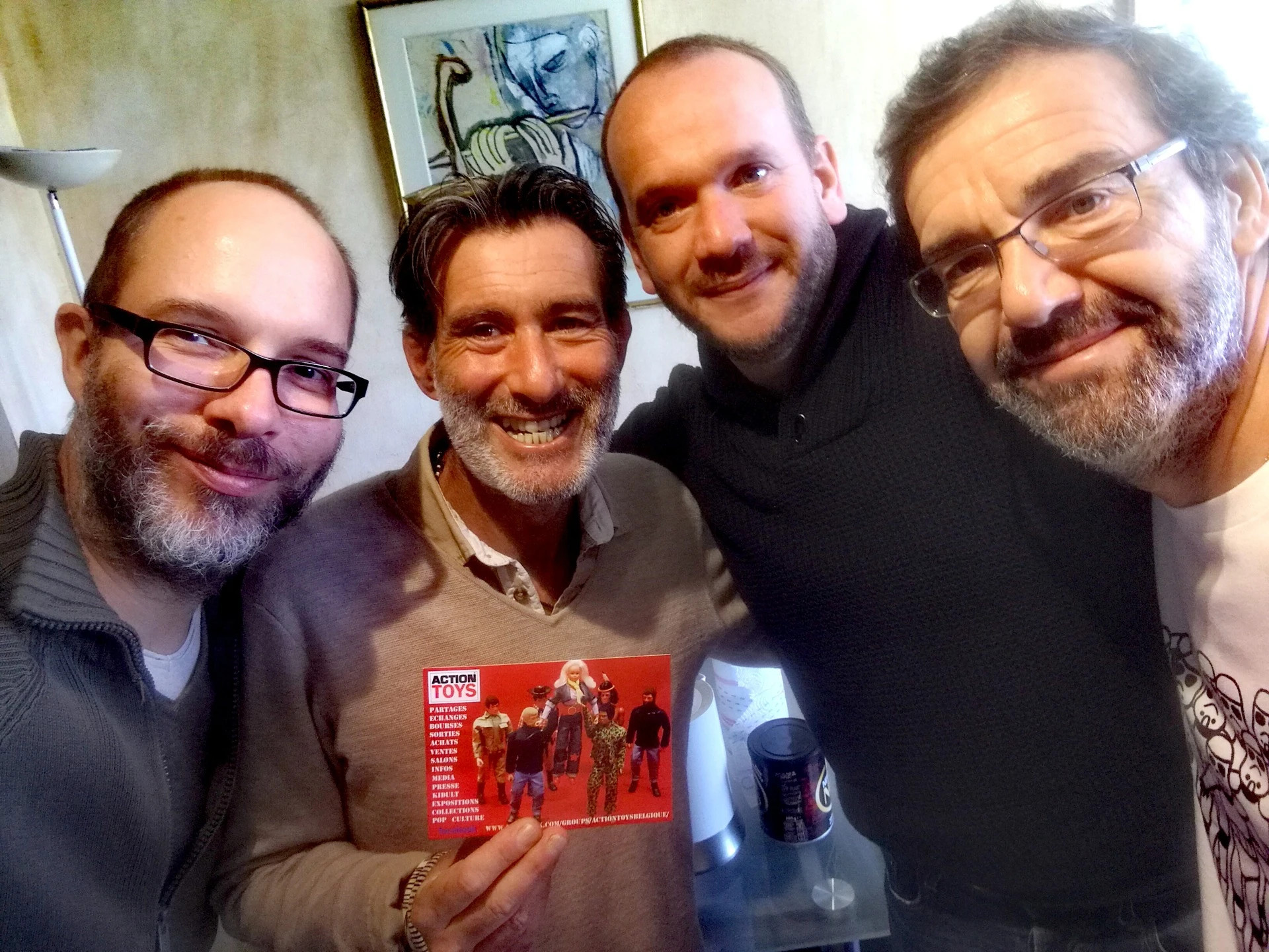 L'équipe Action Toys (avec en VIP l'auteur Richard Unglik ) juin 2019